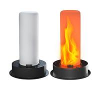 2 Pack Replacement Solar Light Tops with Flickering Flame,Waterproof Outdoor Parts Lantern Kit