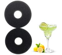 2 Pack Replacement Sponge for Salt Rimmer - 5.7 Inch Glass Rimmer Sponges for Margarita Salter, Bar Rimmer Sponge Refills for Cocktail Lime Juice Tray, Bartender Accessories Supplies