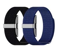 2 Pack Replacement Strap Compatible with Hume Health Band, Sport Nylon Loop Wrist Band for Hume Band Replacement Bands Soft Breathable Adjustable Wristband for Workout Jogging Daily Wear Women Men