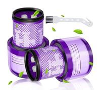 2 Pack Replacement V12 Filters for V12 Detect Slim Absolute Vacuum Cleaner,V12 Slim Vacuums,V12 Detect Slim Extra,Washable Replacement Parts(2 Hepa Filter with 1 Brush)