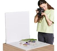 2 Pack Replica Surfaces Photo Backdrop Board | Realistic Photography Background for Food & Product | Marble & White | Flat Lay | Big