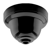2 Pack - Reproduction Ceiling Rose Cup for use in Retro Ceiling Pendant in Glossy Black Bakelite