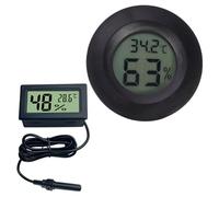 2 Pack Reptile Thermometer, Vivarium Digital Temperature and Humidity Thermometer, LCD Display Fast Accurate for All Reptile