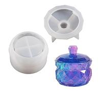 2 Pack Resin Molds Silicone Ashtray Molds Ashtray Mold Jewelry Storage Box Mold Resin Casting Epoxy Ashtray Moulds