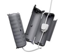 [2 PACK] RESTMO Outdoor IP44 Waterproof Connection Box (29 × 11 × 7.5cm), Weatherproof Extension Lead Cover, Safety Seal Enclosure for Holiday Lights, LED Strips, Power Tools, Fountain, Grey