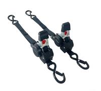 2 Pack Retractable Ratchet Straps, Heavy Duty Automatic Self-Retracting Tie Down Straps For Truck Cargo Trailer