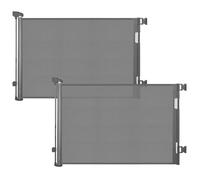 2 Pack Retractable Safety Gate for Baby and Pet Dogs, Extendable 0-140cm Safety Gate for Stairs, Corridors and Doors - Indoor and Outdoor Use Grey