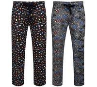 2 Pack Retro Games Printed Lounge Pants, Multi, XL