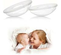 2 Pack Reusable Breast Milk Collector for Baby, Soft Breast Shells Milk Saver Nursing Cups, Flexible Milk Collector Shell, Breastmilk Silicon Collector, Prevent Leaks, Protect Sore Nipples, BPA-Free