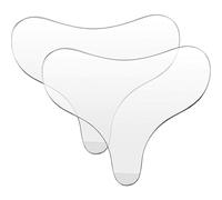 2 Pack Reusable Chest Wrinkle Patches, Transparent Silicone T-Type Decollete Pads for Fine Lines and Wrinkles from Side Sleeping, Skin Smoothing Care