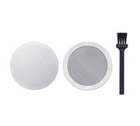2 Pack Reusable Coffee Filters, Metal Coffee Filter for Coffee Makers, 100% Stainless Steel Washable Coffee Screens with 1 Brush