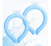 2 Pack Reusable Ice Neck Cooler Tube Cooling Neck Ring Neck Cooling Tube