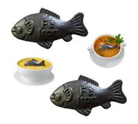 2-Pack Reusable Iron Fish for Cooking, Natural Iron Fish for Iron Deficiency, Safe Iron Supplement Tool for Vegans, Pregnant Women & Kids