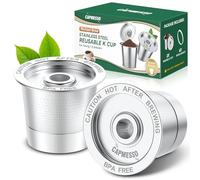 2 Pack Reusable K Cups Coffee Pods for Keurig 1.0: Stainless Steel Refillable K Cup - Reusable Coffee Filter for Keurig 1.0 Coffee Maker, Permanent, Eco-Friendly, Innovative Design
