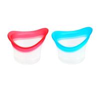 2 Pack Reusable Silicone Eye Bath Cup Set - Portable Eye Rinse Kit for Dry Eyes Relief, Makeup Removal, Irritation Soothing & Tired Eyes Refresh