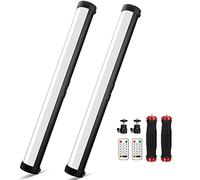 2 Pack RGB Led Video Light Stick Wand, Obeamiu 2600-9600K Photography Lighting, 5000mAh Rechargeable Battery, 21 Lights Effect for Video Conference Shooting YouTube Studio, Live Game Streaming, Vlogg