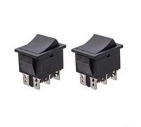 2 Pack Ride On Toy Vehicle Accelerator Switch 6-24V Automatic Reset Gas Pedal Part for Children Electric Car Repair Black(6PIN)