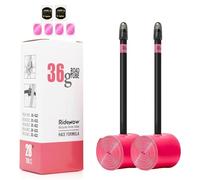 2 Pack Ridenow TPU Inner Tubes Ultra-Light 700 x 18-32c/32-47c with 45mm/65mm/85mm Presta Valves for Road Bike or Gravel Bike (Include Bike Tube Patch Repair Kit)