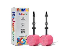 2 Pack Ridenow TPU Tubes 700x 18-32C/32-47C with Metal Presta Valve, Removable Valve Core