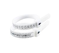 2 Pack Ring Sizer Set, Adjustable US (1-17)/UK (A-Z), Plastic for Engagement Rings