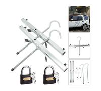2 Pack Roof Rack Ladder Clamps Set Lockable Strong And Secure Car & Van Brackets
