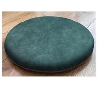 2 Pack Round Chair Cushions with Ties High Stool Seat Pads for Dining Room Kitchen & Office Use - Dark Green 40cm Comfortable Cushioning for Enhanced Seating Experience
