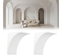 2-Pack Round Doorway Arch Kit, 9"x9"x5" Pre-Curved Drywall Form, Easy DIY Half-Circle Doorway Upgrade, Installs on Any Interior Door, Add Modern Rounded Corners to Your Home Decor