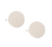 2-Pack Round Ultra Soft Pet Bed - Non-Slip Base | Plush and Breathable Sleeping Mat for Home Use | Cozy Round Design for Cats, Puppies and Small Pets (30cm)