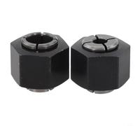 2 Pack Router Collet Set 6.35mm & 12mm Replacement for Bosch