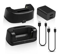 2 Pack RT22 RT22S Charger Base fit for KD-C1 RT22 RT22S RB19 RB19P RB28 H777 TD-M8 Walkie Talkies with 2 in 1 Adapter and Dual USB Includes 2 Charging Cables