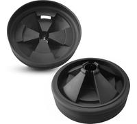 2 Pack Rubber Sink Stopper for Garbage Disposal, Exact Replacement for InSinkErator STP-PL/STPPL, Fits 3-1/2" Drains Kohler Waste King Whirlpool & More (Black Sink Baffle,Plastic)