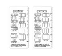 2 Pack Rulers for Knitting | Knit Gauge Measuring Tool | Quick Gauge Ruler for Knitting and Crochet | Sewing Gauges for Women Girls Adults Sweaters Shawls Coasters Crocheting Enthusiasts Beginners