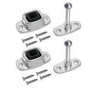 2 Pack RV Door Holder, Enclosed Trailer Entry Door Latch Catch, Trailer Door Holder Plunger and Socket for RV Camper Trailer Cargo Truck