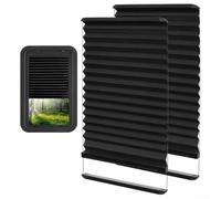 2 Pack RV Door Window Shades, With Aluminum Rail Folding Blinds, Designed For Lippert Entry Doors To Offer Privacy And Sunlight Blockage