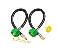 2 Pack RV Propane Quick Connect Fittings Stainless Steel Gas Hose Adapter for Camper for caravan BBQ Stove Heater 1/4 NPT(C)
