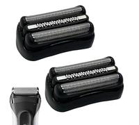 2 Pack S3 Replacement Head Compatible with All Braun Series 3 Shaver, 21B Electric Razor Foil Wet and Dry Shaver Head for S3 3000s 3010s 3040s 3050cc 3070cc 3080s 3090cc etc