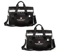 2 Pack SAFE-TECH 16.4" Fireproof Waterproof Document Safe Bag with Reflective Strip, Explosion Resistant Storage Case for Laptop, Files, Drone Lithium Batteries, Office Travel Use
