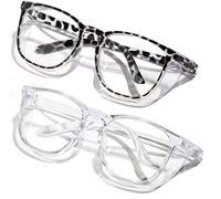2 Pack Safety Glasses Anti Fog Clear Blue Light Blocking Eye Protection Nurse Goggles for Women Men