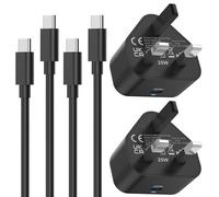 2 Pack Samsung Charger Fast Charge 25W USB C Super Charging for Galaxy S25 Ultra/S24 +/S23/S22/S21/S20 fe/A17/A16/A15/A14/A06/A05/A26/A33/A34/A35/A36/A53/A54/A55/A56/M56,1M Type C Phone Cable and Plug