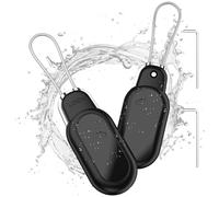 2 Pack Samsung Galaxy SmartTag2 Wire Cable Lock Holder, Secure Compatible Case Cover, Waterproof for SmartTag 2 (Black+Black)