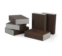 2 Pack Sanding Sponge Blocks with 7 Different Grits for Wet and Dry Use Suitable for Polishing Wall Surfaces Wood Metal Paint and Plastic (2PCS 60Grit)