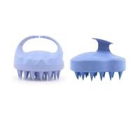 2 Pack Scalp Massager Shampoo Brush Soft Silicone Hair Scrubber for Dandruff Removal, Hair Growth, Wet & Dry Use(Blu)