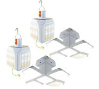 2-Pack Schwaiger 2in1 Solar LED Outdoor Lantern IP44, Akku, Weiß