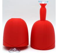 2 Pack Scleral Contact Lens Applicator Tool Scleral Lens Dome Dock Mini. Compact, Convenient Scleral & Hybrid Custom Contact Lens Insertion Device. (Red)