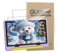 [2 Pack]Screen Protector for 10 Inch Kids Tablet/Laptok 1016-a Tempered Glass,Ultra Resistant,Anti Fingerprints,HD Clear,No Bubbles,9H Hardness Protector Film Tempered Glass Film,Transparent