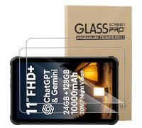 [2 Pack] Screen Protector for Blackview Active 7 Tempered Glass,Ultra Resistant,Anti Fingerprints,HD Clear,No Bubbles,9H Hardness Protector Film Tempered Glass Film,Transparent