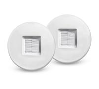 2 Pack Screw less Brush wall plate cable pass through with Brackets - In Wall Cable Management kit - Snap-on Single Gang Wall Cover Plate for Low Voltage Cables - TV Cord Hider for Wall Mounted TV