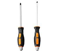 2 Pack Screwdriver with Accurate Striking Head and Comfortable Grip for Mechanics and DIYers Household Fixes Antislip Grip Handle