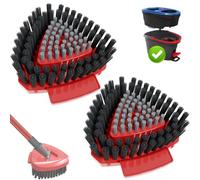2 Pack Scrubber Head Replace for Vileda H2PrO/RinseClean Spin Mop System