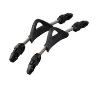 2 Pack Scuba Diving Fin Straps Stainless Steel Spring Design with EPDM and TPR Components Resistant Replacement Straps for Most Diving Fins (S black)